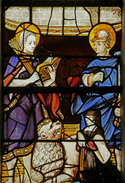 Vetrata raffigurante San Sebastiano e Sant